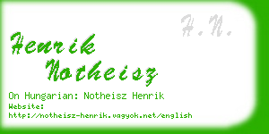 henrik notheisz business card